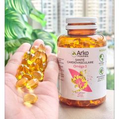 Viên Uống Dầu Cá Arkopharma Omega 3 - Hỗ Trợ Tim Mạch, Bổ Não và Cải Thiện Thị Lực - Hộp 180 Viên