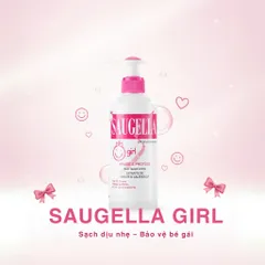 Dung Dịch Vệ Sinh Bé Gái Saugella Girl 200ml - An Toàn, Dịu Nhẹ, Bảo Vệ Vùng Kín Hằng Ngày Cho Bé Từ 3-12 Tuổi