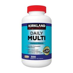 Vitamin Tổng Hợp Kirkland Daily 500 Viên - Bổ Sung Dinh Dưỡng Cần Thiết, Tăng Cường Sức Khỏe Và Năng Lượng Hàng Ngày