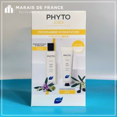 Combo Dầu Gội và Mặt Nạ Phyto Phytojoba 250ml + 150ml - Chăm Sóc Tóc Khô Gãy Rụng, Phục Hồi Hư Tổn, Không Silicone