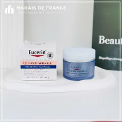 Kem Dưỡng Eucerin Q10 Anti-Wrinkle 48g - Chăm Sóc Da Nhạy Cảm, Cấp Ẩm Sâu, Làm Mờ Nếp Nhăn, Dưỡng Da Mịn Màng