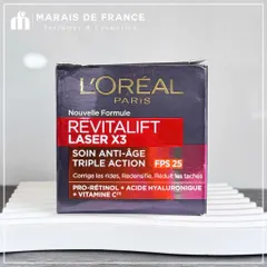 Kem dưỡng ngày L’Oréal Revitalift Laser X3 hỗ trợ giảm nhăn 50ml