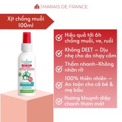 Xịt Chống Muỗi Thiên Nhiên Puressentiel 100ml - An Toàn Cho Bé & Mẹ Bầu, Hiệu Quả 6h, Không DEET, Chống Côn Trùng Tốt Nhất