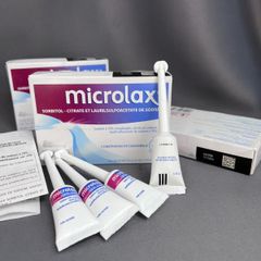 Thải độc đại tràng, giảm táo bón Microlax Sorbitol Citrate và Sodium Laurilsufoacetate - 4 ống