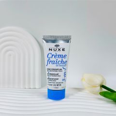 Kem Dưỡng Nuxe Crème Fraîche 3-trong-1 100ml – Dưỡng Ẩm 48H, Tẩy Trang & Mặt Nạ Căng Mọng An Toàn Cho Da, Thuần Chay, Sản Phẩm Từ Pháp