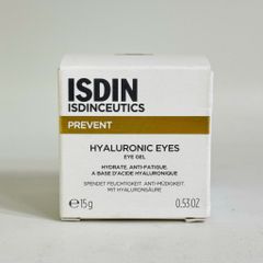 Kem Dưỡng Mắt Isdinceutics Hyaluronic Eyes 15g - Gel Cấp Ẩm Giảm Quầng Thâm, Làm Sáng Da Mắt, Hàng Chính Hãng Từ Tây Ban Nha