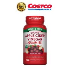 Kẹo dẻo giảm cân giấm táo Apple Cinder Vinegar 120 viên - Hỗ trợ đốt cháy mỡ thừa, kiểm soát cân nặng hiệu quả
