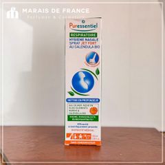 Xịt Rửa Mũi Puressentiel 100ml - Nước Biển và Hoa Cúc Bio, Giảm Nghẹt Mũi An Toàn, Không Cồn, Dành Cho Người Nhạy Cảm