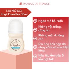 Lăn Khử Mùi Không Mùi Rogé Cavaillès Absorb+ 48H - Kiểm Soát Mồ Hôi, An Toàn Cho Da Nhạy Cảm 50ml