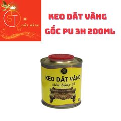Keo Dát Vàng Gốc PU 200ml 3H Cho Gỗ, Kim Loại, Nhựa, Đá, Thủy Tinh, Gốm Sứ - Combo Tạo Khuôn Nghệ Thuật Độc Đáo