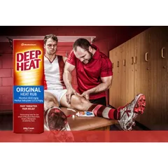Kem xoa bóp giảm đau Deep Heat Original 140g - Giảm đau nhanh, cảm giác mát lạnh, hiệu quả cho nhức mỏi cơ và khớp