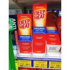 Kem xoa bóp giảm đau Deep Heat Original 140g - Giảm đau nhanh, cảm giác mát lạnh, hiệu quả cho nhức mỏi cơ và khớp