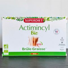Nước Uống Giảm Mỡ Superdiet Actimincyl Bio - Hỗ Trợ Đốt Mỡ, Săn Chắc Vòng Eo - Hộp 20 Ống Hữu Cơ từ Pháp