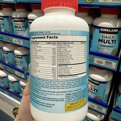 Vitamin Tổng Hợp Kirkland Signature Daily Multi 500 Viên - Bổ Sung Vitamine và Khoáng Chất Thiết Yếu Cho Người Lớn Từ Mỹ