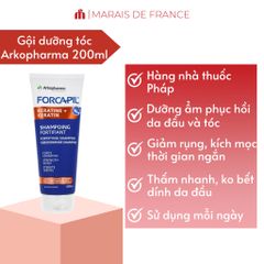 Dầu Gội Arkopharma Forcapil Fortifiant 200ml - Dưỡng Tóc Yếu, Giảm Gãy Rụng, Phù Hợp Cho Da Đầu Nhạy Cảm