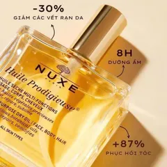 Dầu Khô Đa Năng Nuxe Huile Prodigieuse 50ml - Dưỡng Da & Tóc Mềm Mại, Chống Oxy Hóa, Hương Hoa Dịu Nhẹ, Hàng Chính Hãng từ Pháp