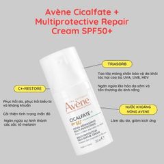 Kem Bảo Vệ & Phục Hồi Da Avène Cicalfate+ SPF50+ - Chống Nắng, Dưỡng Ẩm, Làm Dịu Da Nhạy Cảm, Phục Hồi Tổn Thương Da