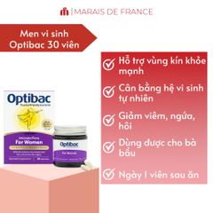 Viên Uống Men Vi Sinh Optibac For Women - Bổ Sung Lợi Khuẩn Cân Bằng Tốt Cho Phụ Nữ, Hỗ Trợ Sức Khỏe Vùng Kín