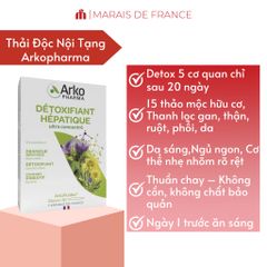 Nước Uống Thải Độc Gan Arkopharma Détoxifiant Hépatique - 20 Ống Hỗ Trợ Tiêu Hóa & Làm Sạch Cơ Thể Từ Thiên Nhiên