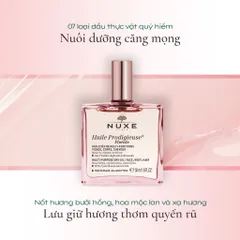 Dầu Khô Đa Năng Nuxe Huile Prodigieuse Florale 50ml - Dưỡng ẩm Da & Tóc, Hương Hoa Tươi Mát, Chăm Sóc Toàn Diện