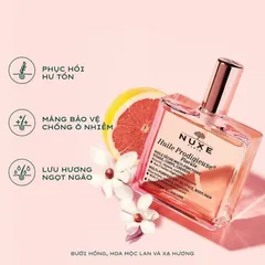 Dầu Khô Đa Năng Nuxe Huile Prodigieuse Florale 50ml - Dưỡng ẩm Da & Tóc, Hương Hoa Tươi Mát, Chăm Sóc Toàn Diện
