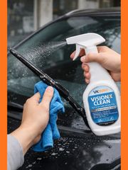 Dung dịch tẩy ố kính ô tô VisionX Clean 500ML - Giải pháp làm sạch hiệu quả cặn canxi, bụi bẩn và bảo vệ bề mặt kính, logo xe hơi
