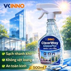Nước Lau Kính ClearWay GlassPro 500ml - Dung Dịch Lau Kính Sạch Nhanh, Không Vệt, An Toàn Cho Gia Đình & Văn Phòng