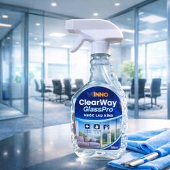 Nước Lau Kính ClearWay GlassPro 500ml - Dung Dịch Lau Kính Sạch Nhanh, Không Vệt, An Toàn Cho Gia Đình & Văn Phòng