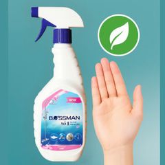 Tẩy Cặn Canxi Bossman 500ml - An Toàn Cho Vòi Sen Cao Cấp, Vách Kính, Không Gây Hại Da Tay, Dễ Dàng Sử Dụng