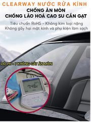 Nước Rửa Kính Ô Tô CLEARWAY - Làm Sạch Sâu, Không Vệt, An Toàn Cho Cần Gạt - Hương Chanh Sả Tự Nhiên, 5L Tiết Kiệm