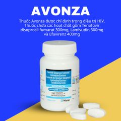 (Hàng công ty) ARV/PEP72.h loại AVONZA-TLE viên uống giúp ngừa HIV và đtr HIV hiệu quả 1 lọ 30 viên ship hoả tốc che tên sản phẩm chính hãng