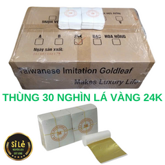 Thùng 30 Nghìn Lá Vàng 24K 9x9cm - Chất Liệu Thấm Hút, Phủ Bảo Vệ, Dán Vàng Dễ Dàng, Bộ Combo Làm Đẹp Sáng Tạo