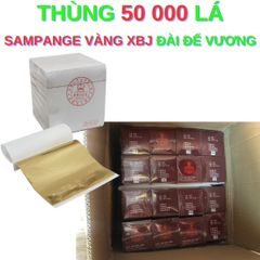 Hộp 50.000 lá vàng Sampange Vàng XBJ Đài Đế Vương - Dát vàng tượng phật, đồ thờ cao cấp, trang trí nội thất, phào chỉ, handmade
