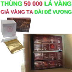 Thùng 50.000 Lá Vàng Giả Đài Đế Vương - Dát Vàng Tượng Phật, Đồ Thờ, Trang Trí Nội Thất Cao Cấp, Đồ Handmade, Bền Màu