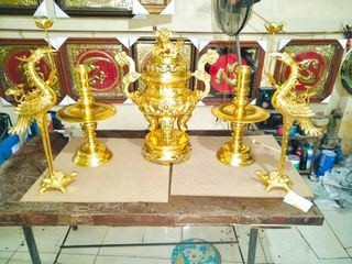 Combo keo dát vàng 24K cho kim loại, gỗ, nhựa - Bộ phủ 2 thành phần tạo hiệu ứng bóng sáng hoàn hảo