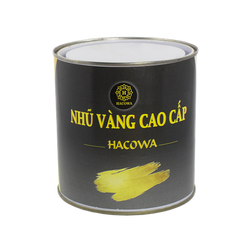 Sơn Nhũ Vàng Cao Cấp Hacowa Gốc PU 1kg - Trang Trí Nội Ngoại Thất, Bám Dính Tốt Cho Gỗ, Nhựa, Kim Loại, Bê Tông