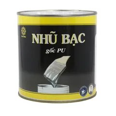 Nhũ Bạc Cao Cấp Hacowa 1kg - Sơn Nhũ Trang Trí An Toàn, Bền Màu, Dễ Sử Dụng Cho Gỗ, Xi Măng, Thạch Cao