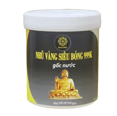 Nhũ Vàng Siêu Ánh 999K Gốc Nước 1kg - An Toàn, Không Mùi Cho Nghệ Thuật Trang Trí Gỗ, Nhựa, Thạch Cao, Bê Tông
