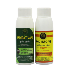 Combo Keo Phủ Gốc Nước 100ml - Dùng Cho Dát Vàng Trên Chất Liệu Thấm Hút Nước Như Giấy Vẽ, Xi Măng, Đồ Da
