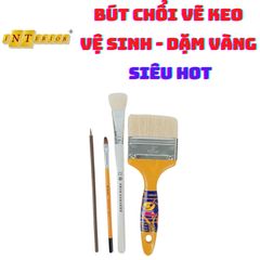 Combo Bút Chổi Cọ Đa Năng - Bút Vẽ Keo Dát Vàng Siêu Bền, Không Rụng Lông, Chuyên Dụng Cho Họa Sĩ & Thợ Thi Công Mỹ Thuật