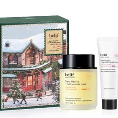 Bộ Mặt nạ ngủ Belif Multi Vitamin - Dưỡng ẩm và sáng da, phục hồi da với Vitamin B3, C, E - Chăm sóc da chuyên sâu 125ml