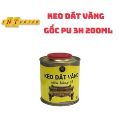 Keo Dát Vàng Gốc PU 3H 200ml - Chất Dùng Cho Gỗ, Kim Loại, Nhựa, Đá, Thủy Tinh, Gốm Sứ - Combo Dát Vàng Hoàn Hảo
