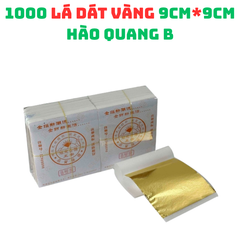 Bộ 1000 Lá Dát Vàng Hào Quang B 9x9 cm - Văn Phòng Phẩm Dùng Trong Nghệ Thuật Trang Trí và Làm Đồ Thủ Công