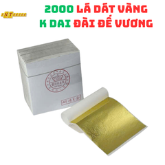 Lá Vàng Đế Vương 2000 Lá - Trang Trí Thờ Cúng, Nội Thất - Dễ Sử Dụng, Bền Màu, Sáng Bóng 9x9cm
