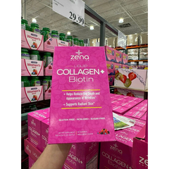 Collagen + Biotin dạng nước Zena Nutrition - Bổ sung sức khỏe cho da, tóc, và móng, Hàng Mỹ, Dễ hấp thụ, Trẻ hóa da.