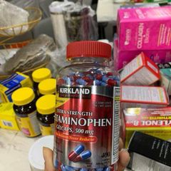 Viên Giảm Đau Kirkland Signature Acetaminophen Extra Strength 400 Viên - Giảm Nhanh Đau, Hạ Sốt, Dành Cho Người Lớn
