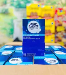 Viên sủi Alka Seltzer 116 viên - Giải rượu và hỗ trợ tiêu hóa - Thực phẩm chức năng hiệu quả từ Mỹ