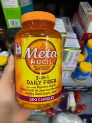 Viên Uống Metamucil 3 Trong 1 Psyllium - Bổ Sung Chất Xơ Tự Nhiên, Giúp Tiêu Hóa Khỏe Mạnh - Hộp 300 Viên