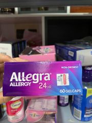 Thuốc Giảm Dị Ứng Allegra Người Lớn 180mg - Hộp 60 Viên, 24 Giờ Hiệu Quả, Giải Quyết Vấn Đề Dị Ứng
