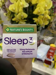 Viên Uống Hỗ Trợ Giấc Ngủ Nature’s Bounty Sleep3  10mg - 120 Viên Giúp Thư Giãn, Ngủ Sâu Tự Nhiên